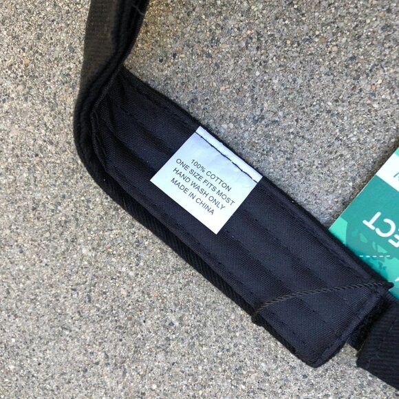 UKG Software Visor Hat Men's Adjustable Cap Black 100% Cotton - Picture 2 of 5